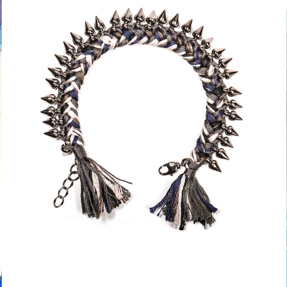 Shashi black gold friendship bracelet